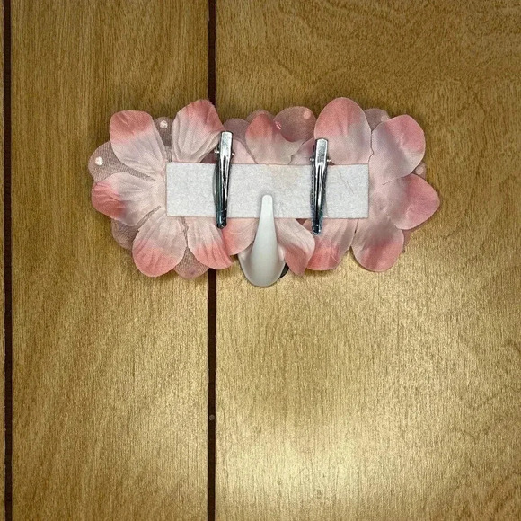 Girls Pink Tutu Sequin Dress Up Size 3T Small with Flower Hair Clip Weissman - Picture 4 of 6